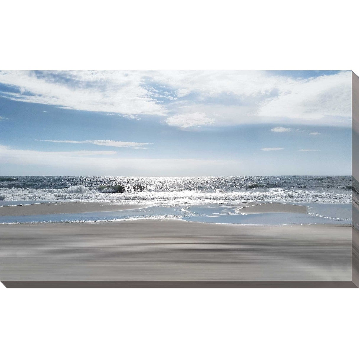 Beach Bliss by Ruane Manning - Stunning Canvas Wall Art Print for Coastal Home Decor, Beach House Living Room & Bedroom Wall Decor