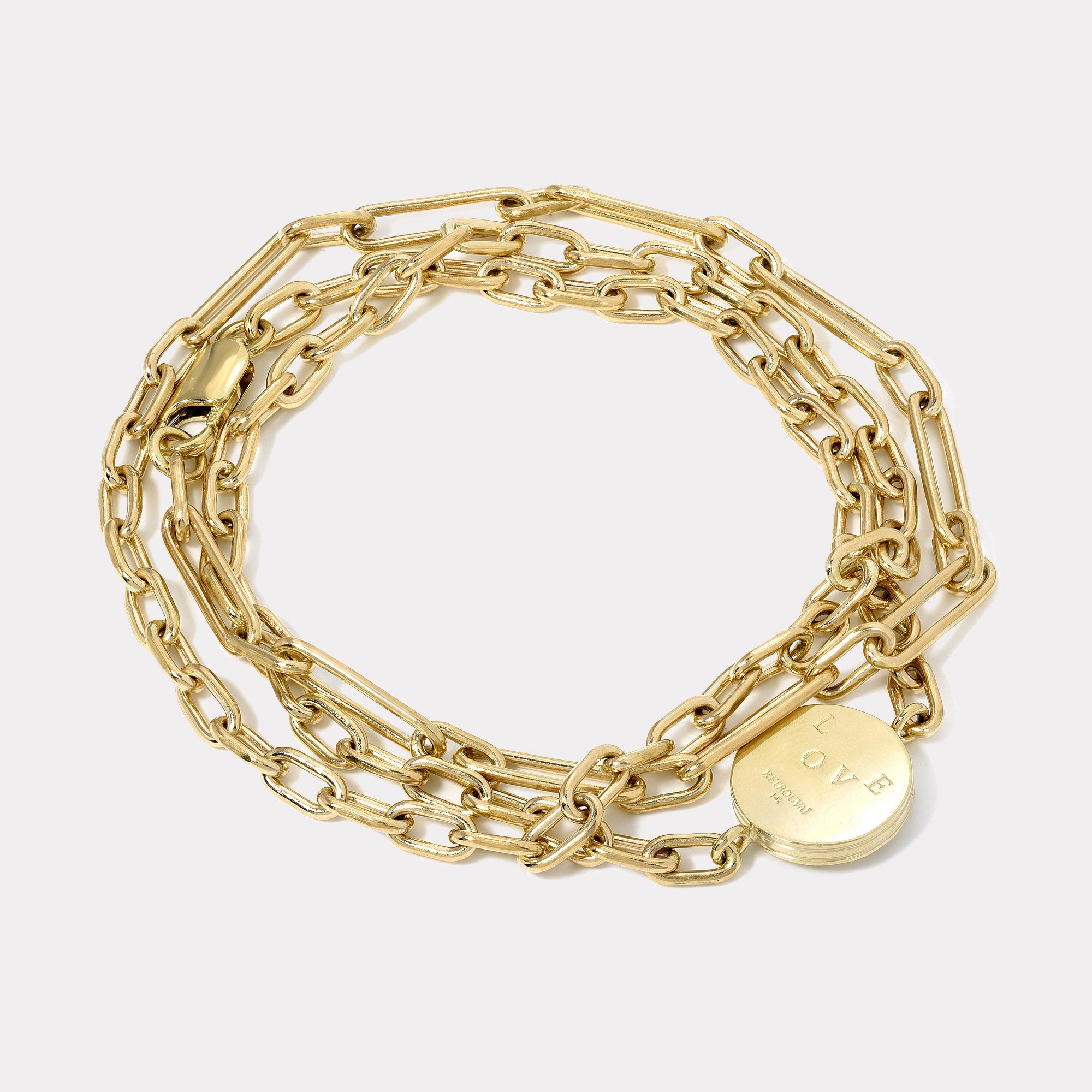 Love Triple Wrap Bracelet for Women - Elegant Adjustable Stackable Friendship Bracelet - Perfect for Valentine's Day, Anniversary & Everyday Wear