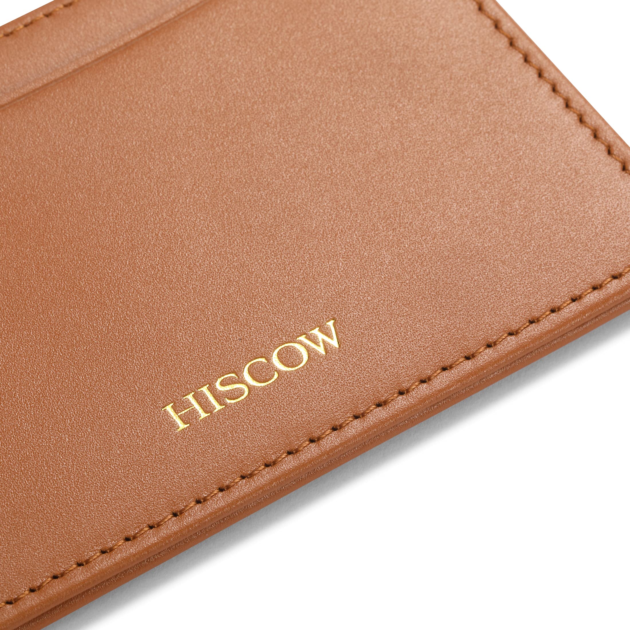 Slim Leather Card Holder for Men & Women - Minimalist RFID Blocking ID & Credit Card Wallet (Cognac Brown) | Perfect for Travel, Business & Everyday Carry