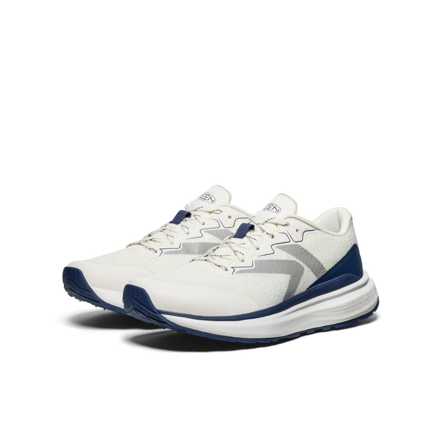 Men's WK500 Walking Shoes - Comfortable Athletic Sneakers for Men | Star White/Navy Blue | Perfect for Walking, Jogging & Casual Wear