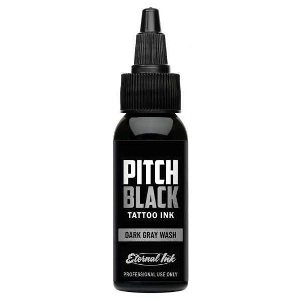 Eternal Pitch Black Gray Wash Dark Ink - Premium Dark Ink for Calligraphy, Tattoos & Art - Ideal for Professional Artists and DIY Projects
