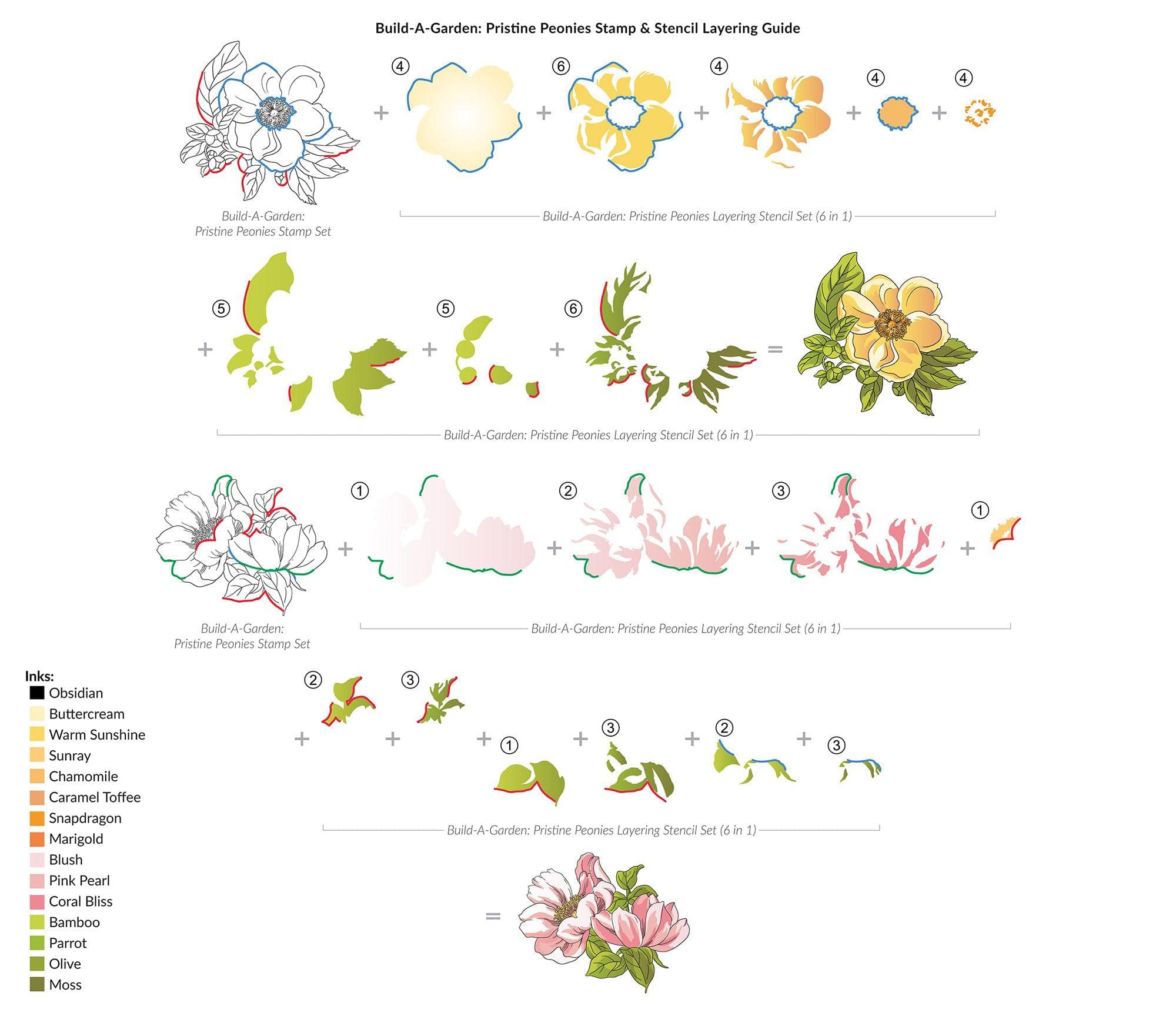 Premium Peonies & Add-On Die Bundle for DIY Garden Crafts – Perfect for Scrapbooking, Card Making, and Home Decor