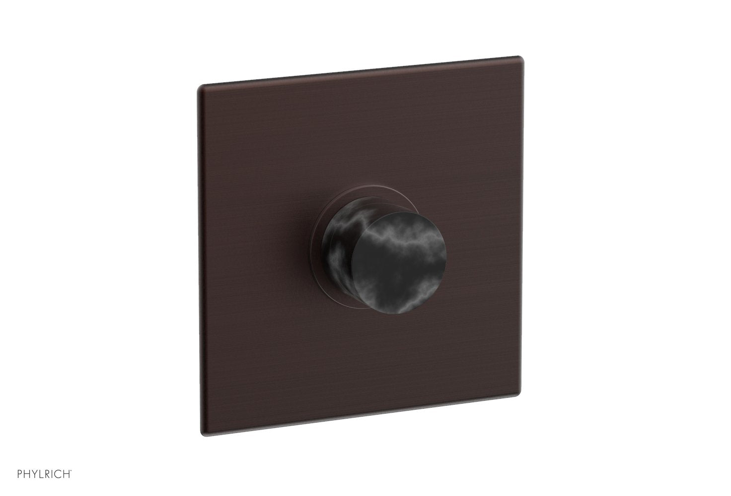 BASIC II Pressure Balance Square Shower Plate with Black Marble Handle Trim 4 186 - Modern Bathroom Upgrade for Luxurious Shower Experience