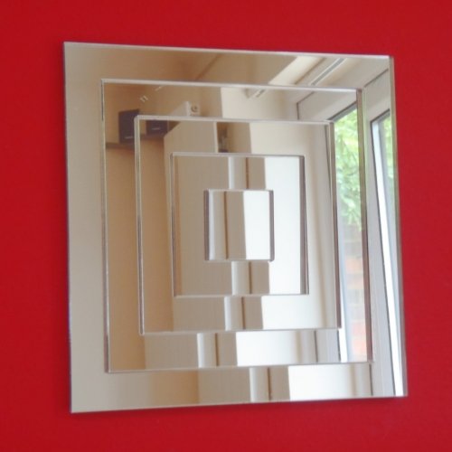 Fleur de LYS Decorative Wall Mirror 12cm x 10cm - Elegant Home Decor for Living Room, Bedroom & Bathroom