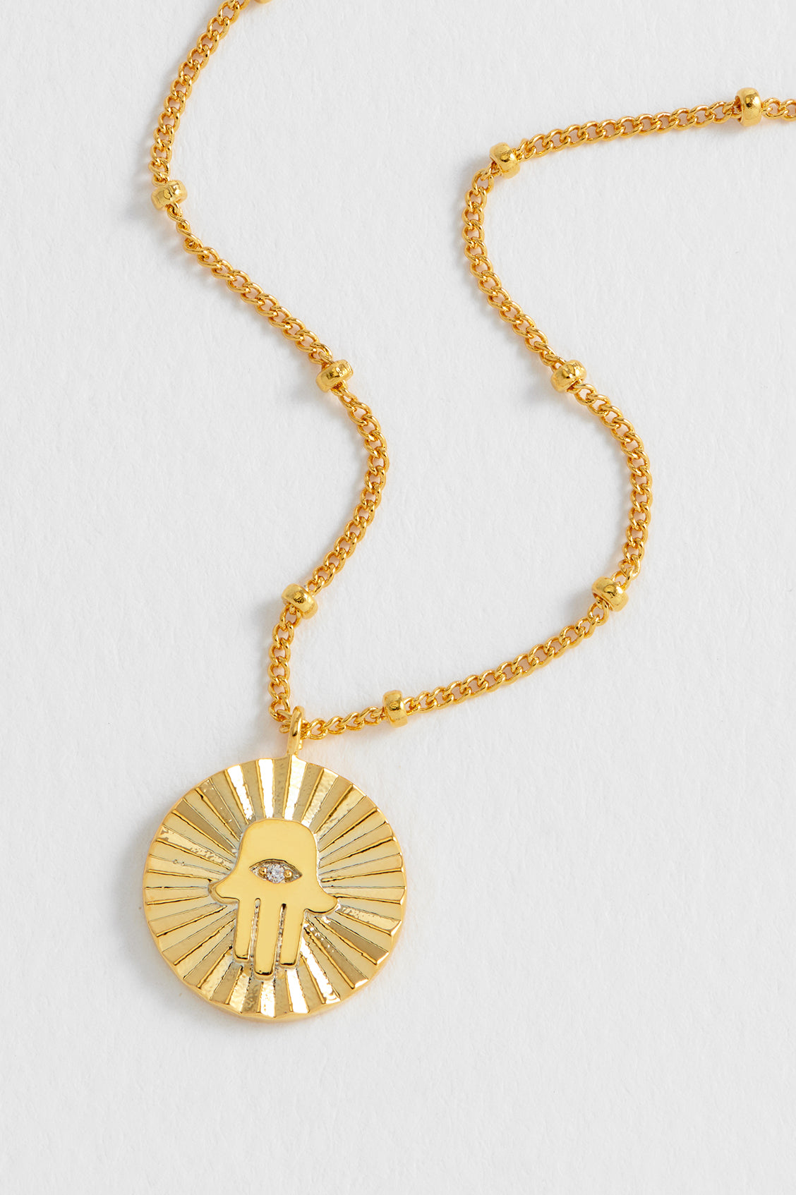 Boho Hamsa Hand Coin Necklace for Women - Spiritual Protection Jewelry - Perfect for Yoga, Meditation & Festival Outfits