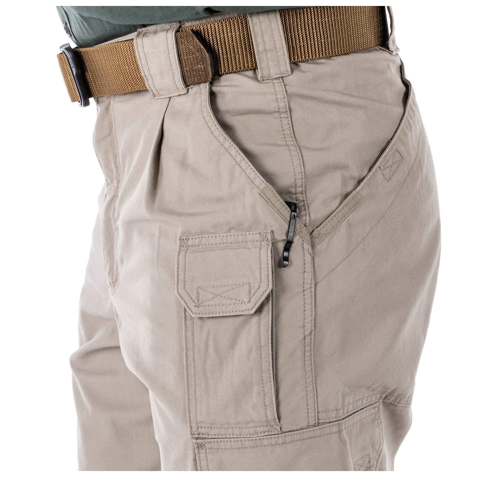 5.11 Tactical Men's Active Work Pants - Durable 100% Cotton Double Reinforced Pants with Superior Fit (Style 74251) - Ideal for Construction, Hiking & Outdoor Activities