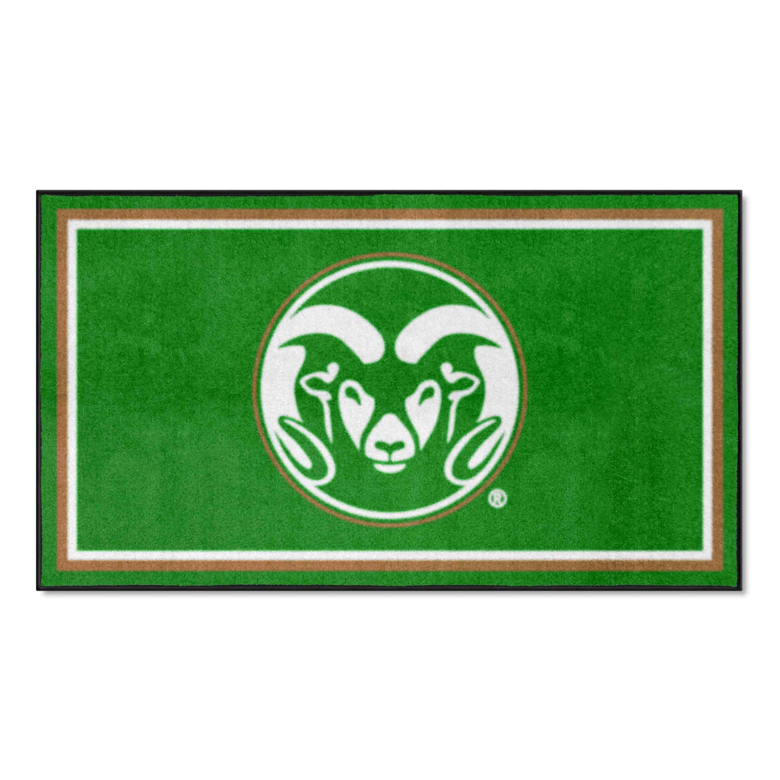 FANMATS 26943 NCAA Colorado State Rams 3ft x 5ft Plush Area Rug - Soft Sports Fan Rug for Home Decor, Game Room & Tailgating | Durable College Team Mat for Living Room, Bedroom & Outdoor Parties
