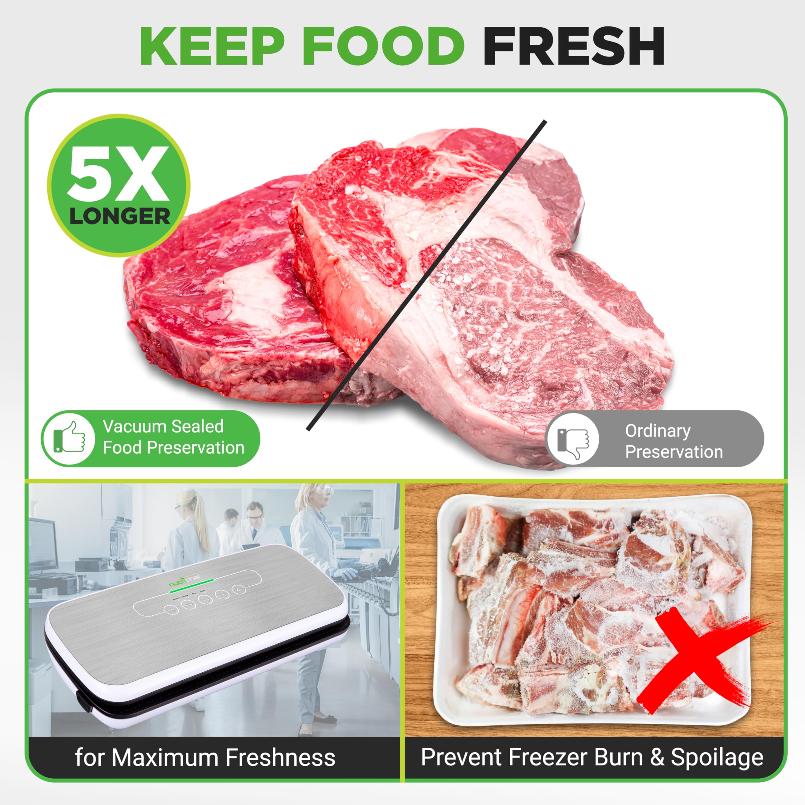 NutriChef Vacuum Sealer Bags 11