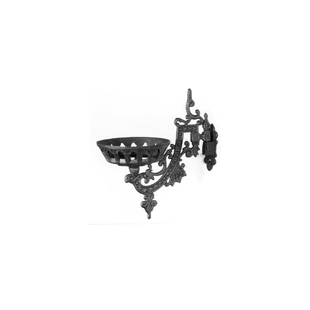 B&P Lamp® 9 Inch Vintage Cast Iron Wall Mount Bracket - Rustic Industrial Sconce for Porch, Garden, and Outdoor Lighting Decor