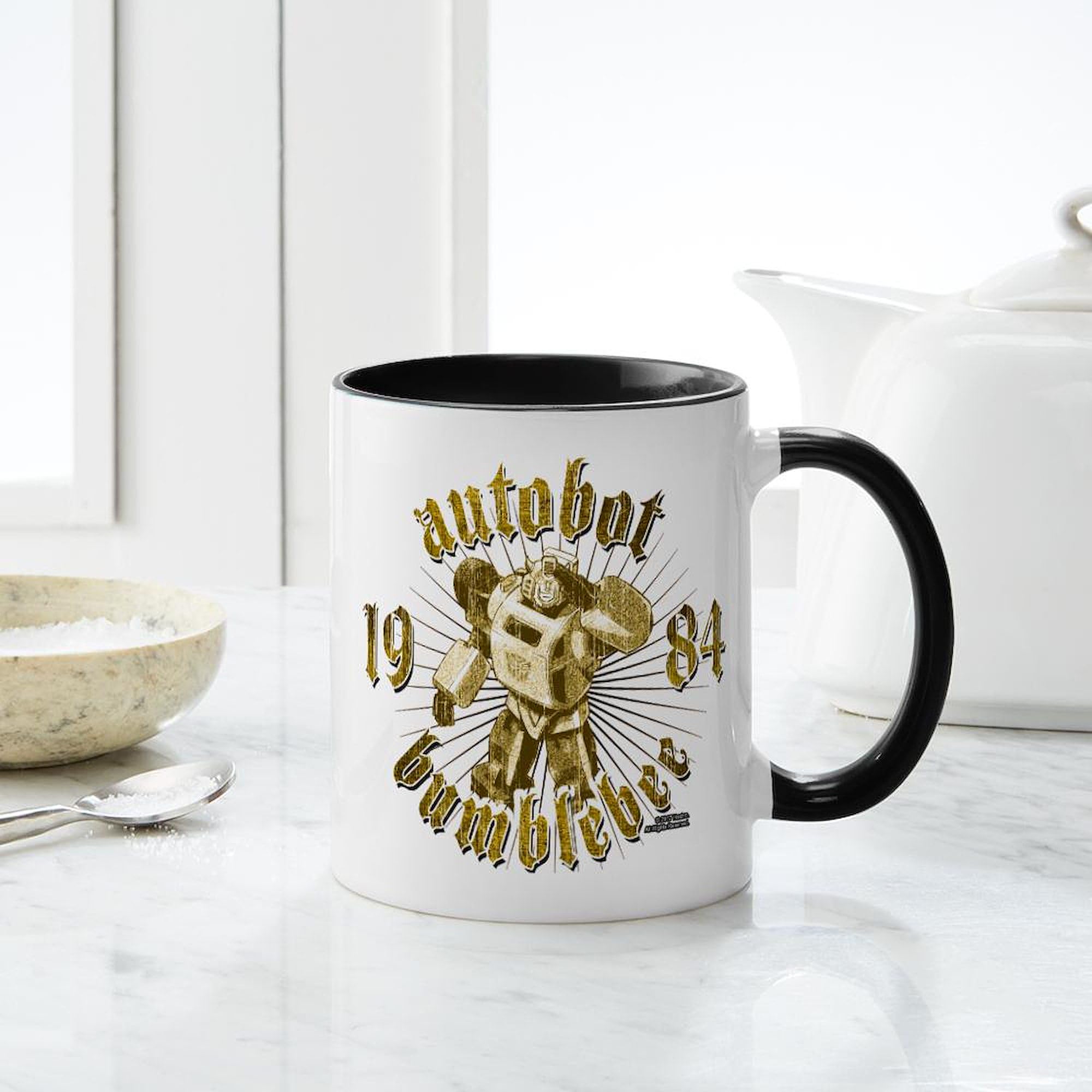 Bumblebee Autobot Ceramic Coffee Mug 11 oz (325 ml) - Transformers Themed Gift for Fans, Office & Home Use