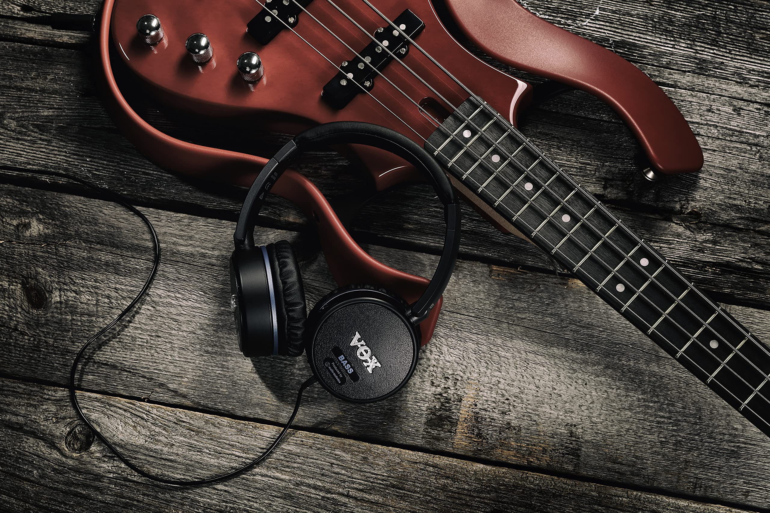 VOX VGH Series Bass Guitar Amplifier Headphones - Professional Bass Headphones for Practice & Recording | Perfect for Home Studio, Live Performance & Music Production