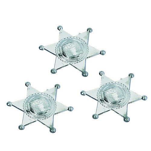 Toy Sheriff Badges - 12 Pack - Authentic Western Style Play Badges for Kids - Perfect for Cowboy Costumes, Dress-Up, and Role-Playing Games