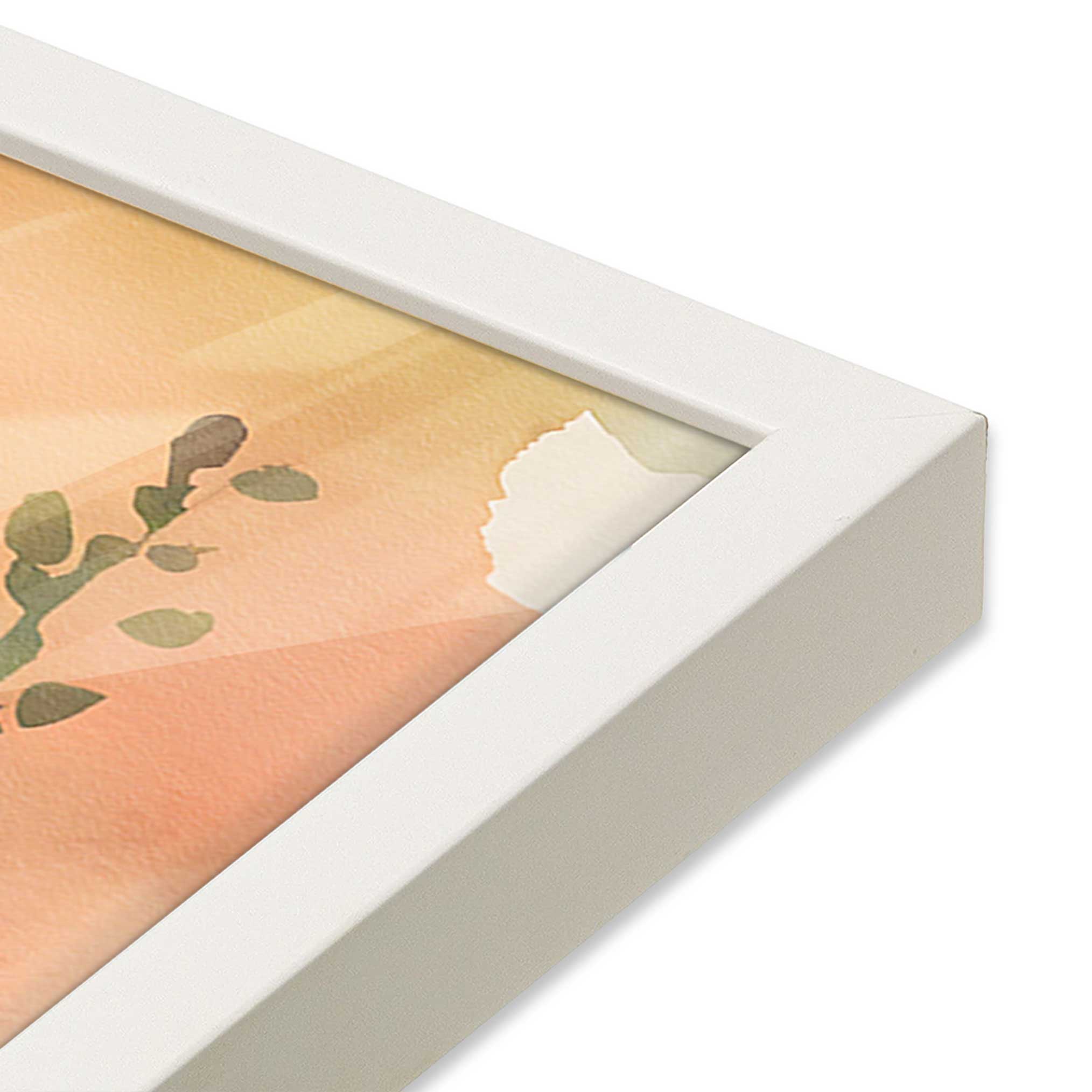 Blossoms and Sunrise Glow Print - Floral Wall Art for Home Decor | Perfect for Living Room, Bedroom & Office Aesthetic