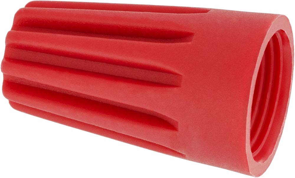 100PCS Red Twist-On Wire Connectors - Electrical Wire Nuts for Secure Connections - Ideal for Home Wiring, DIY Projects, and Electrical Repairs