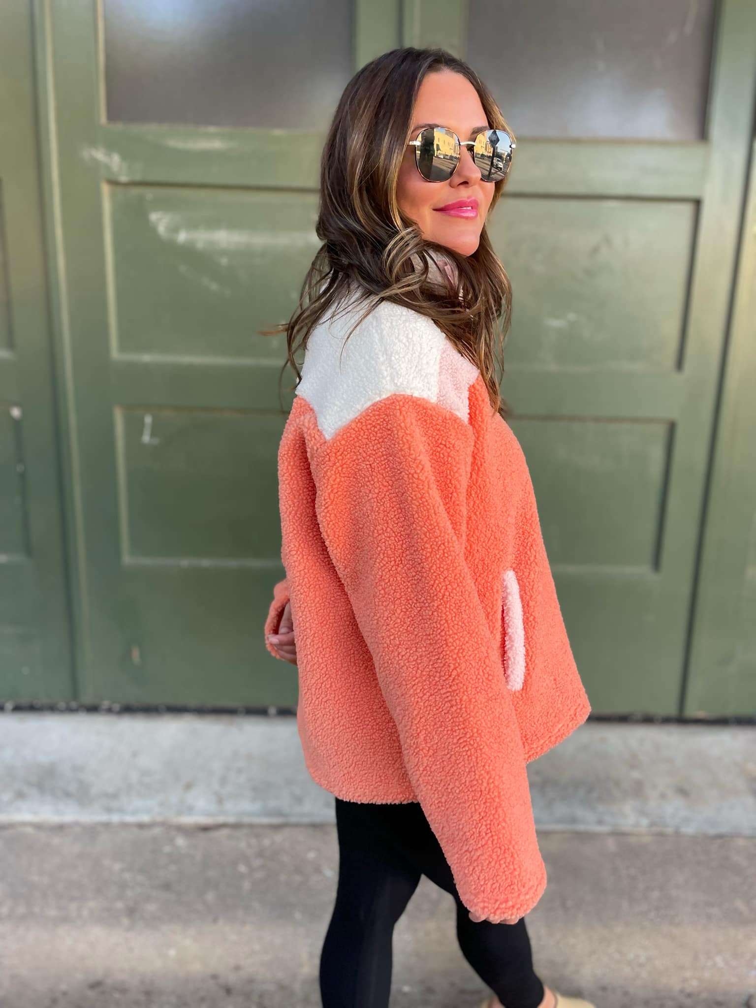 PREORDER: Sherbet Half Zip Fleece Pullover - Cozy Winter Layering for Outdoor Activities & Casual Wear