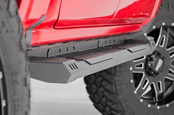 2007-2019 GMC Sierra & Chevrolet Silverado Running Boards - Heavy Duty Side Steps for Extended Cab Models (1500/2500/3500 HD) - Perfect for Off-Roading & Truck Customization [HD2 SRB071777]