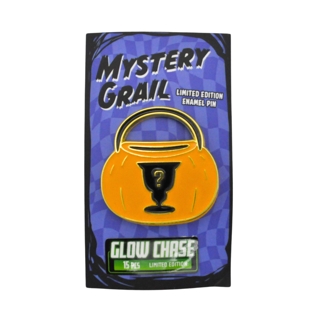 Glow in the Dark Mystery Grail Prize Pumpkin Enamel Pin - 2024 Halloween Limited Edition Exclusive (15 pcs Chase) - Perfect for Halloween Costumes, Collectors & Pin Trading