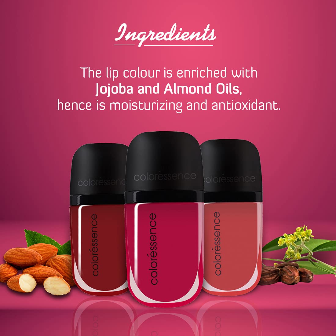 COLORESSENCE Intense Matte Liquid Lipstick - Long Lasting, Waterproof, Non-Sticky Formula (Candy Orange) | Free Matte Lip Color | Perfect for Parties, Date Nights & Special Occasions