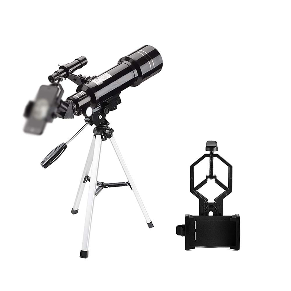 SYue 70mm Aperture Astronomical Refractor Telescope with BAK4 Prism & FMC Lens - 400mm Portable Telescope for Kids Adults Beginners - Perfect for Moon & Planet Viewing, Smartphone Photography - Includes Tripod & Phone Mount for Stargazing, Bird Watching & Outdoor Exploration