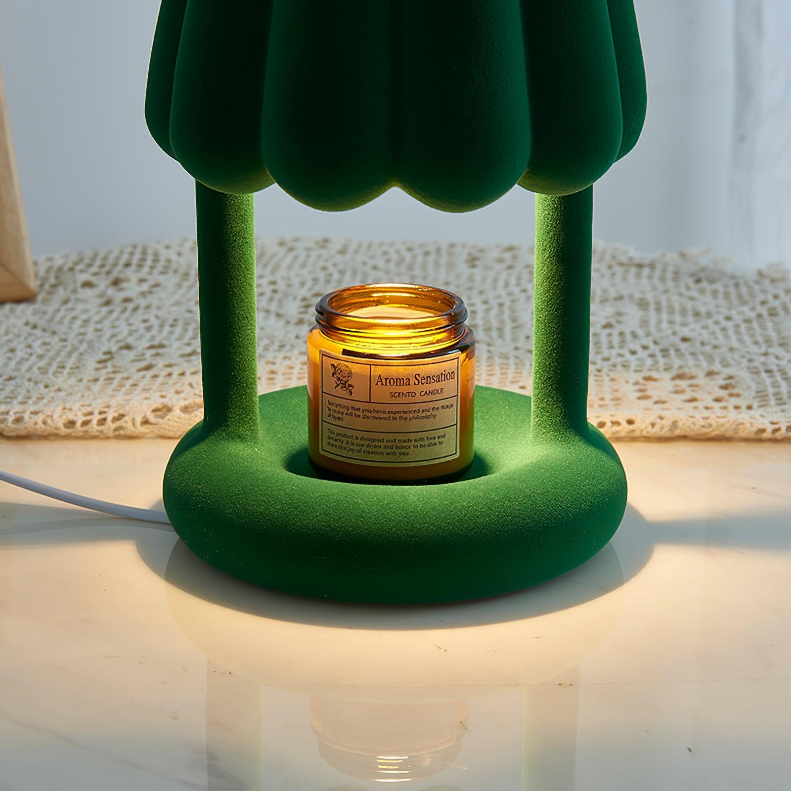 Coral Ice Cream Table Lamp - Decorative LED Night Light for Bedroom, Kids Room, and Living Room - Perfect for Cozy Ambiance and Sweet Dreams