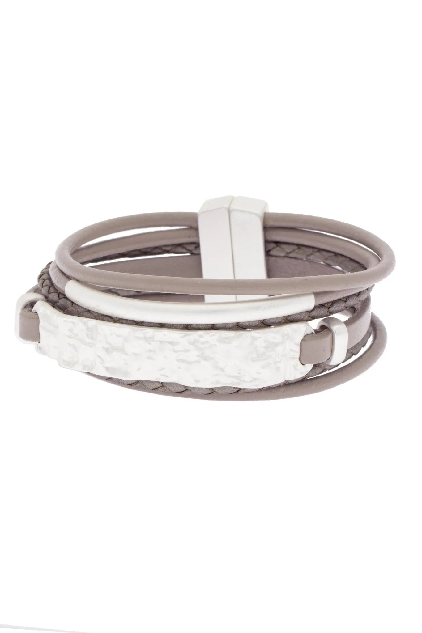 Handmade Genuine Leather Bracelet for Men & Women - Unpaved Bar Design - Durable & Stylish Wristband for Outdoor Adventures, Casual Wear & Gifts