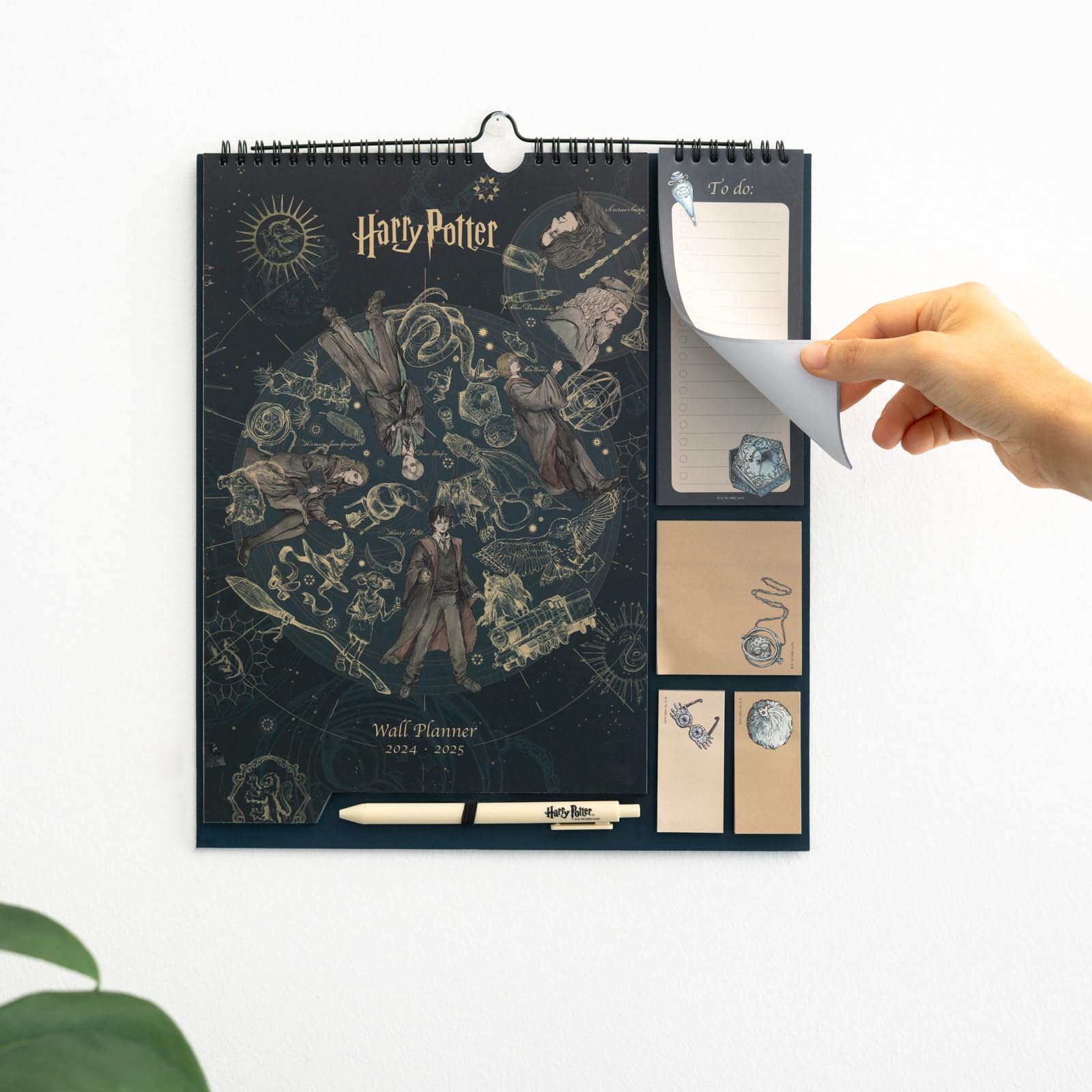 Harry Potter 2025 Wall Calendar Planner | 16-Month Monthly Organizer (September 2024 - December 2025) | 11.8