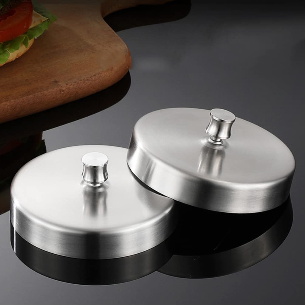 Veemoon 304 Stainless Steel Burger Press Maker - 1pc Beef Patty Mold, Burger Patty Maker, Grill Press & Meat Ring for Perfect Patties | Ideal for Hamburgers, Rice Balls, Corn Cakes & Fried Eggs | Great for BBQ, Home Cooking & Restaurant Use