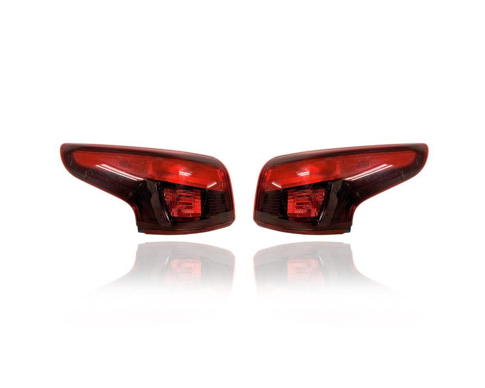 2017-2019 Nissan Rogue Sport/Qashqai Tail Light Assembly Pair - Direct Replacement for Outer On Body (Left Driver + Right Passenger) - Part #265506MA0A, 265556MA0A - Perfect for Night Driving & Enhanced Vehicle Safety