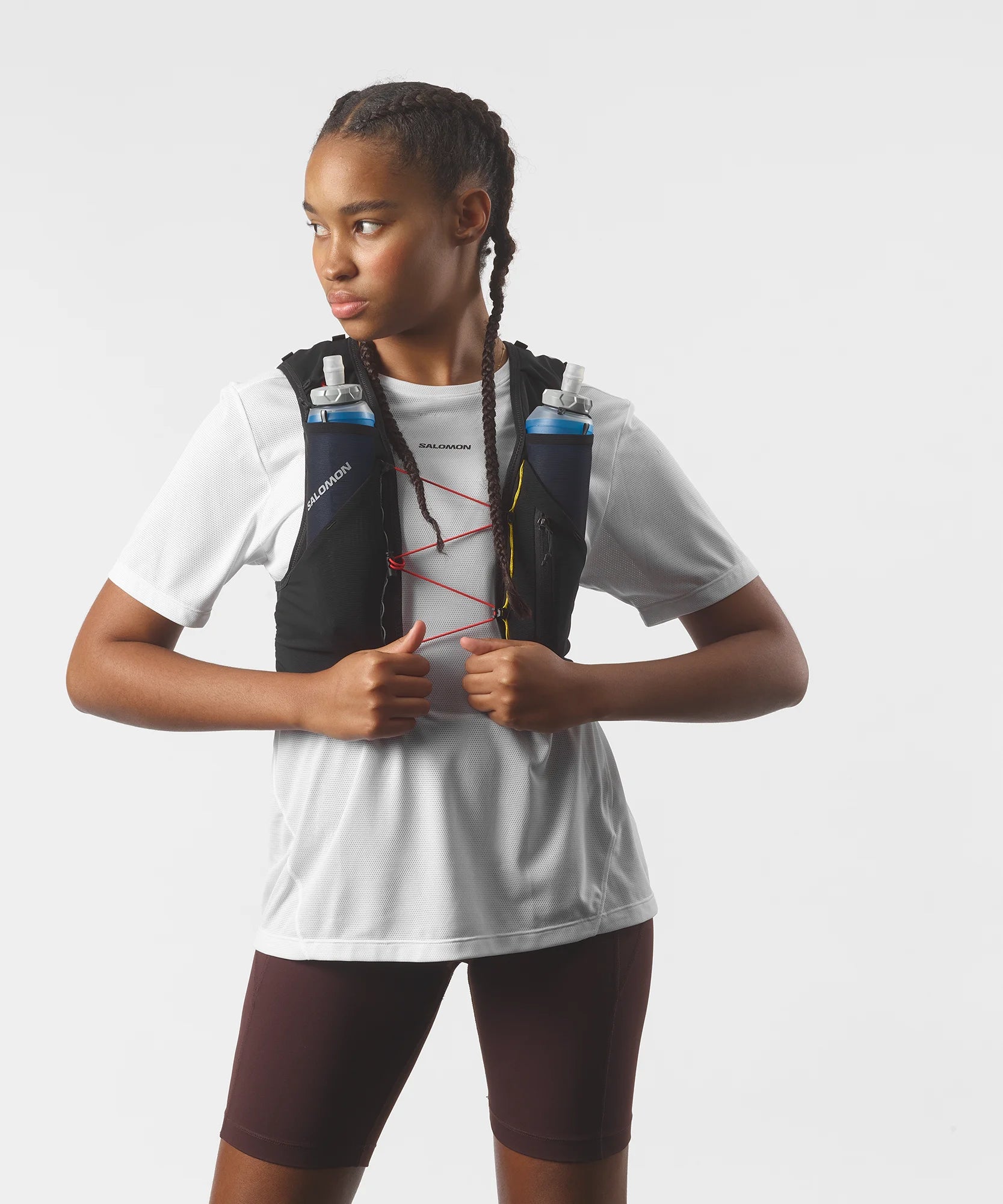 ADV Skin 5 Race Flag Hydration Running Vest with 2 Flasks - Lightweight Breathable Unisex Marathon Gear for Trail Running & Ultra Races