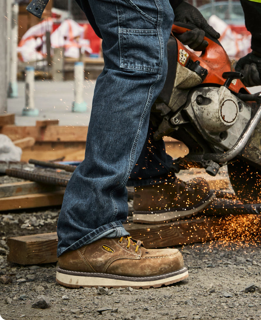 Men's Cincinnati 6 Waterproof Work Boots with Carbon Toe - Safety Boots for Construction & Outdoor Work | Belgian/Sandshell | Durable for Hiking, Hunting & Heavy Duty Jobs
