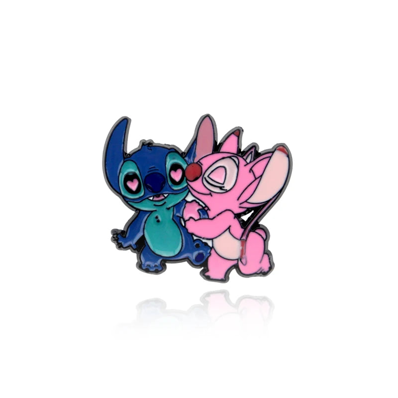 Disney Lilo & Stitch Heart Necklace - Cute Cartoon Jewelry for Women & Girls - Perfect Gift for Disney Fans, Cosplay & Everyday Wear