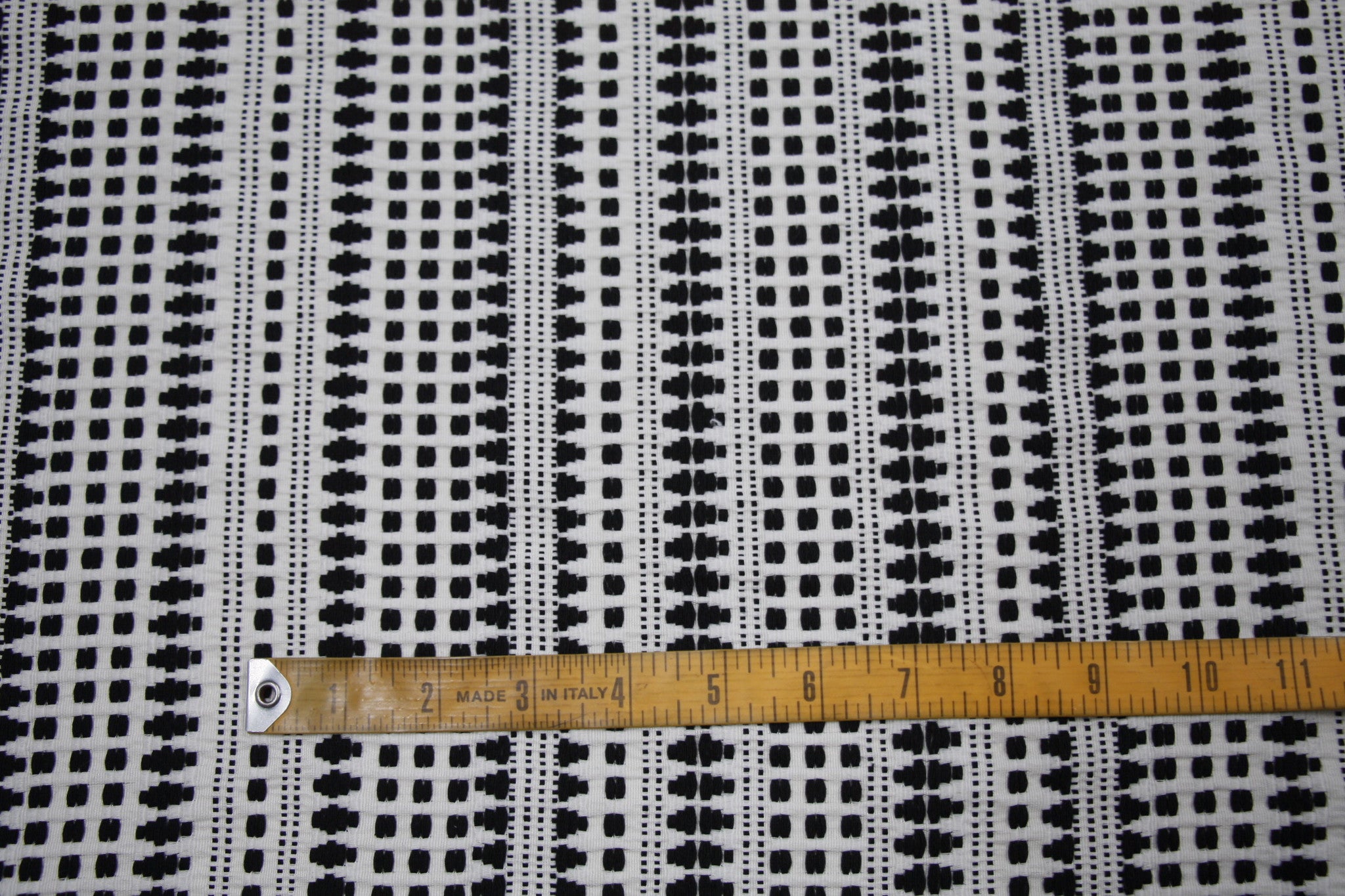 Black & White Matrix Jacquard Fabric - Stylish and Durable Textile for Home Decor, Fashion, and DIY Projects