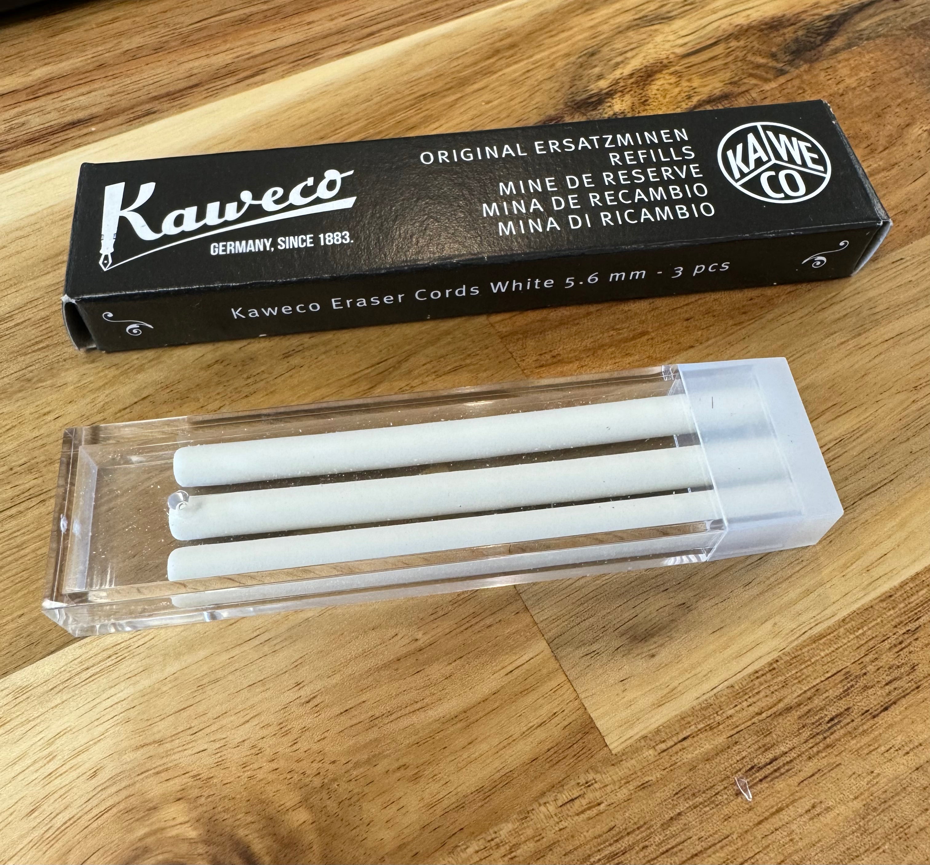 Kaweco White 5.6mm Eraser Cords - 3 Pack for Sketching, Drawing & Drafting - Premium Pencil Eraser Refills for Artists & Students