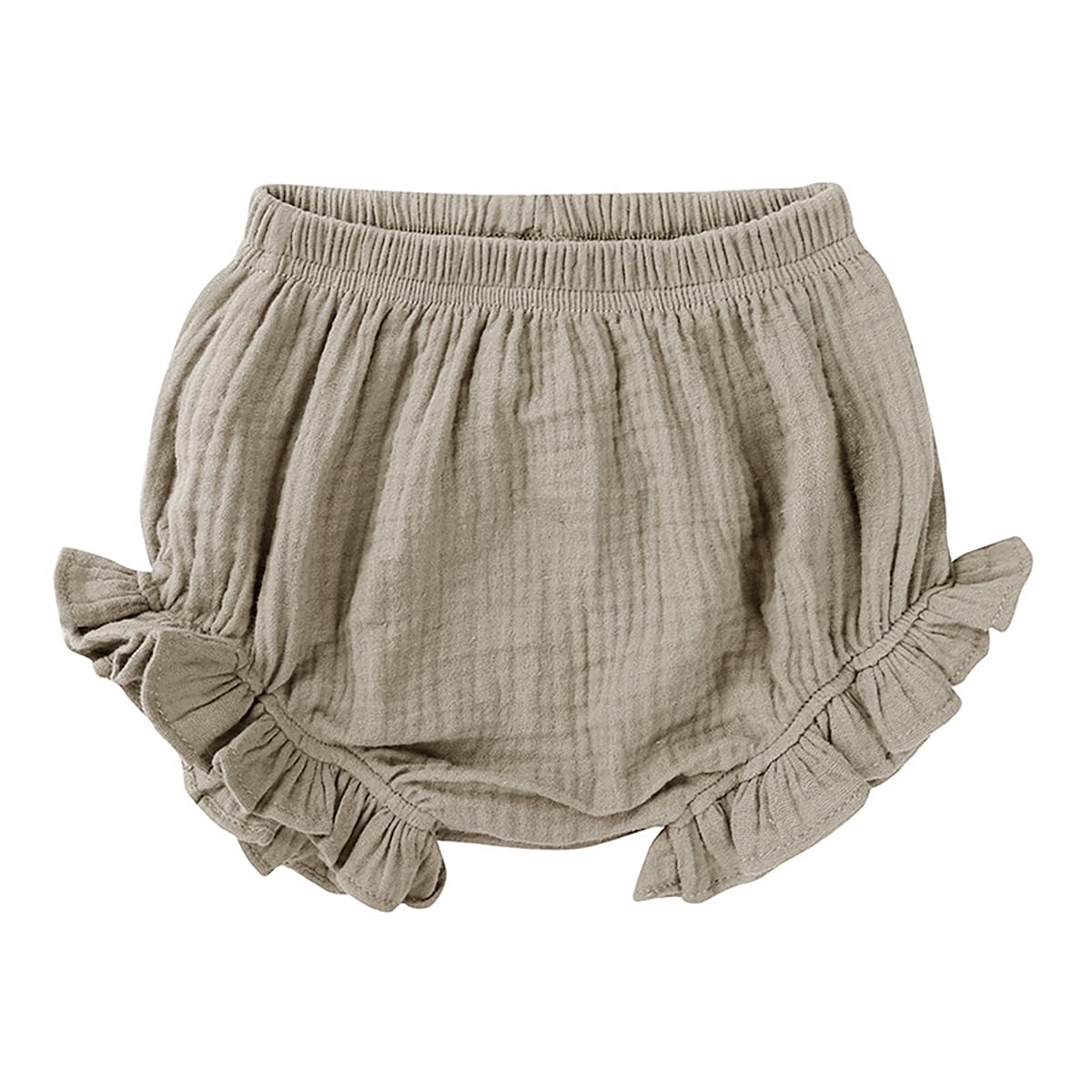 **Toddler Baby Girls Cotton Ruffles Shorts - Soft Bloomer Diaper Cover - Candy Color Summer Clothes for Playtime & Outfits**