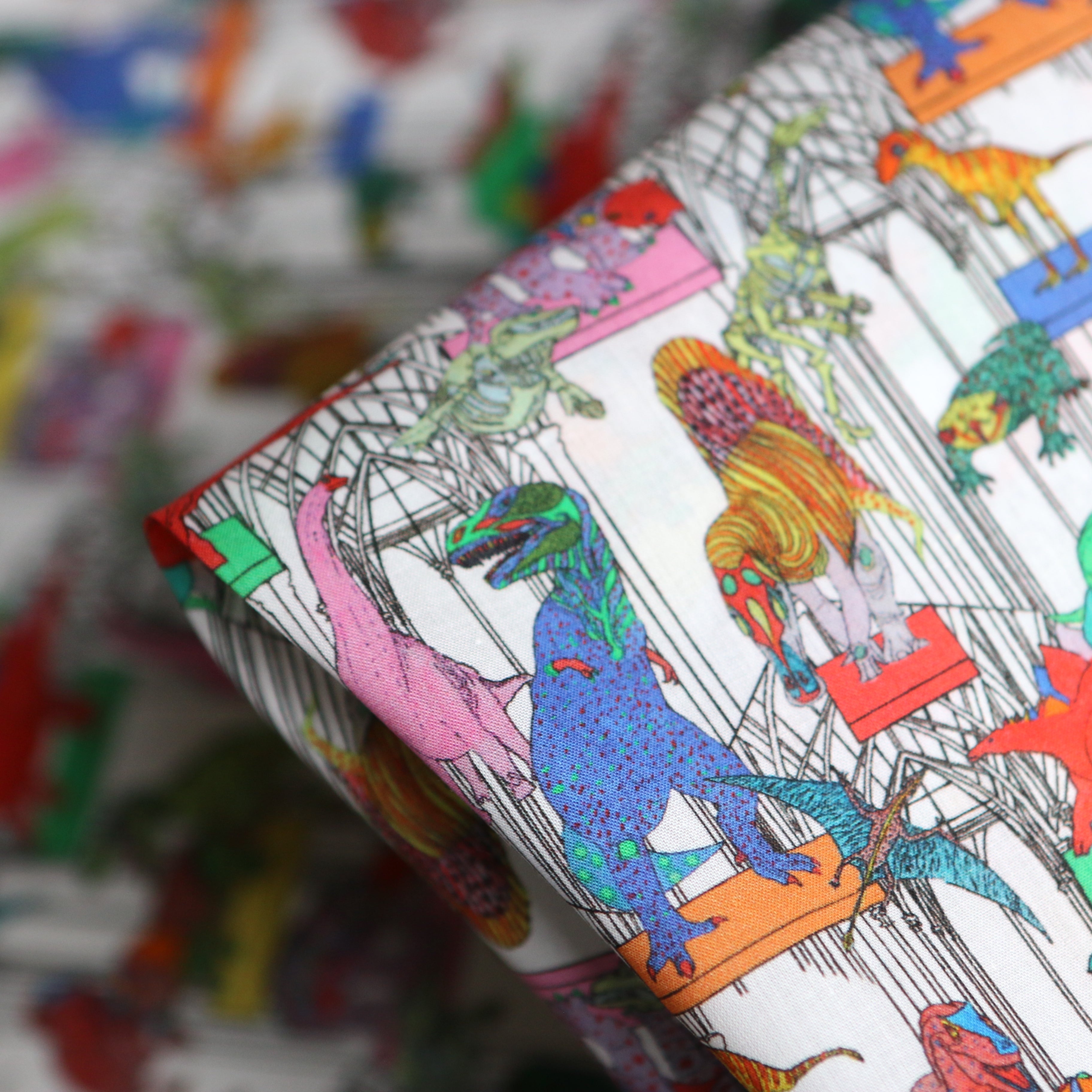 Claws Roars N' Dinosaurs Liberty Organic Tana Lawn™ Fabric - Perfect for Quilting, Dressmaking & DIY Craft Projects