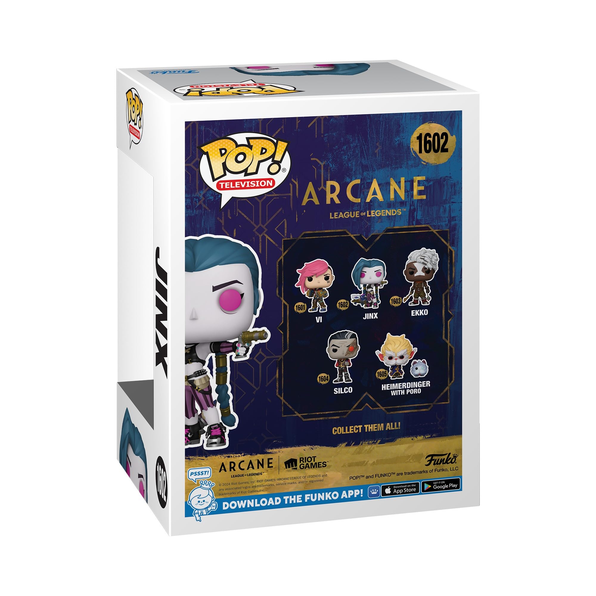 Funko Pop! Vinyl Figure: Jinx from Arcane League of Legends - Collectible Toy Gift for Kids & Adults - Perfect for TV Fans, Gaming Enthusiasts & Pop Culture Collectors - Great for Display in Offices, Bedrooms or Gaming Setups