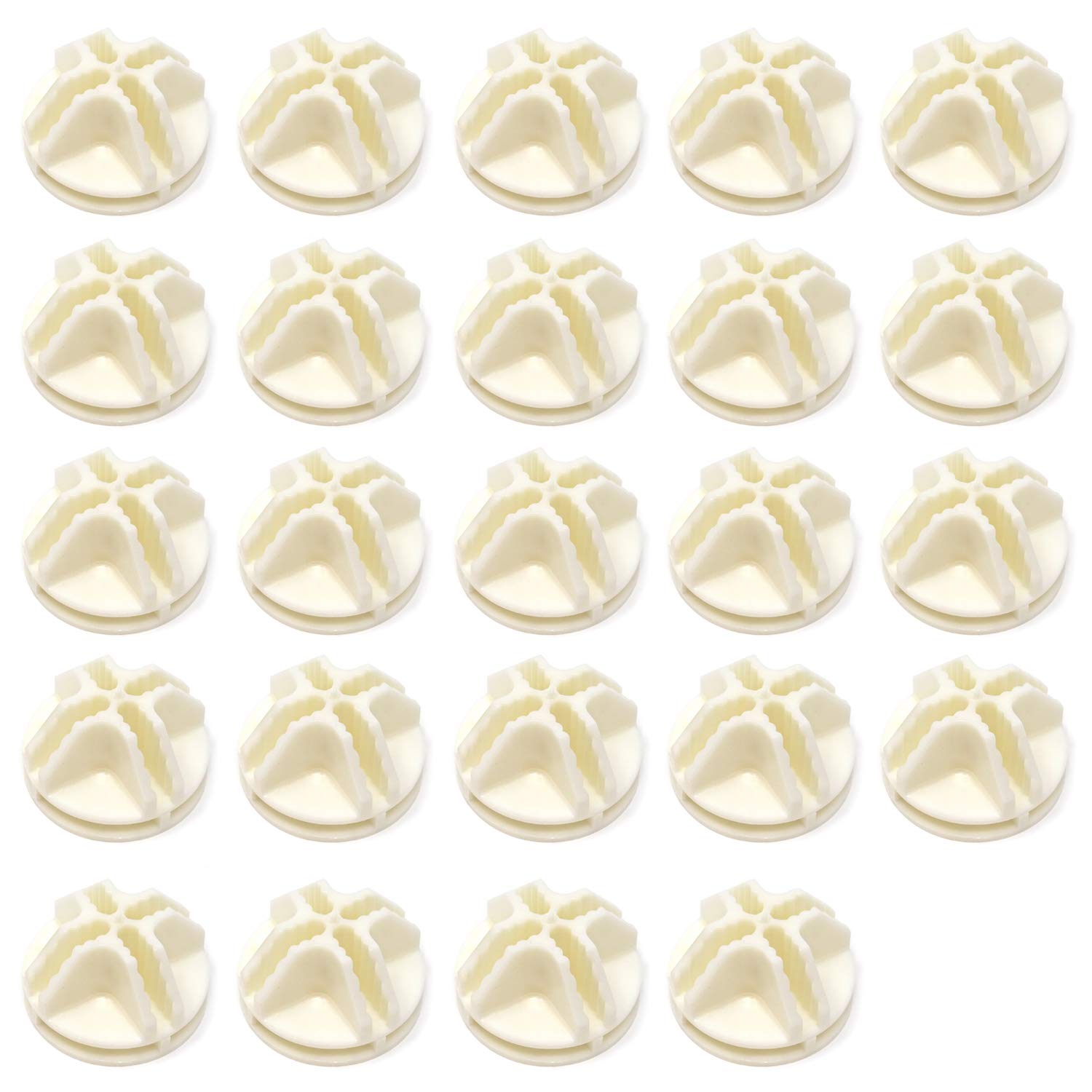 Honbay 24PCS Plastic Wire Cube Connectors for Modular Storage - 3.2mm Max Wire Diameter - DIY Closet Organizer, Shelving & Home Organization Solutions (Perfect for Bedroom, Garage & Office Storage)