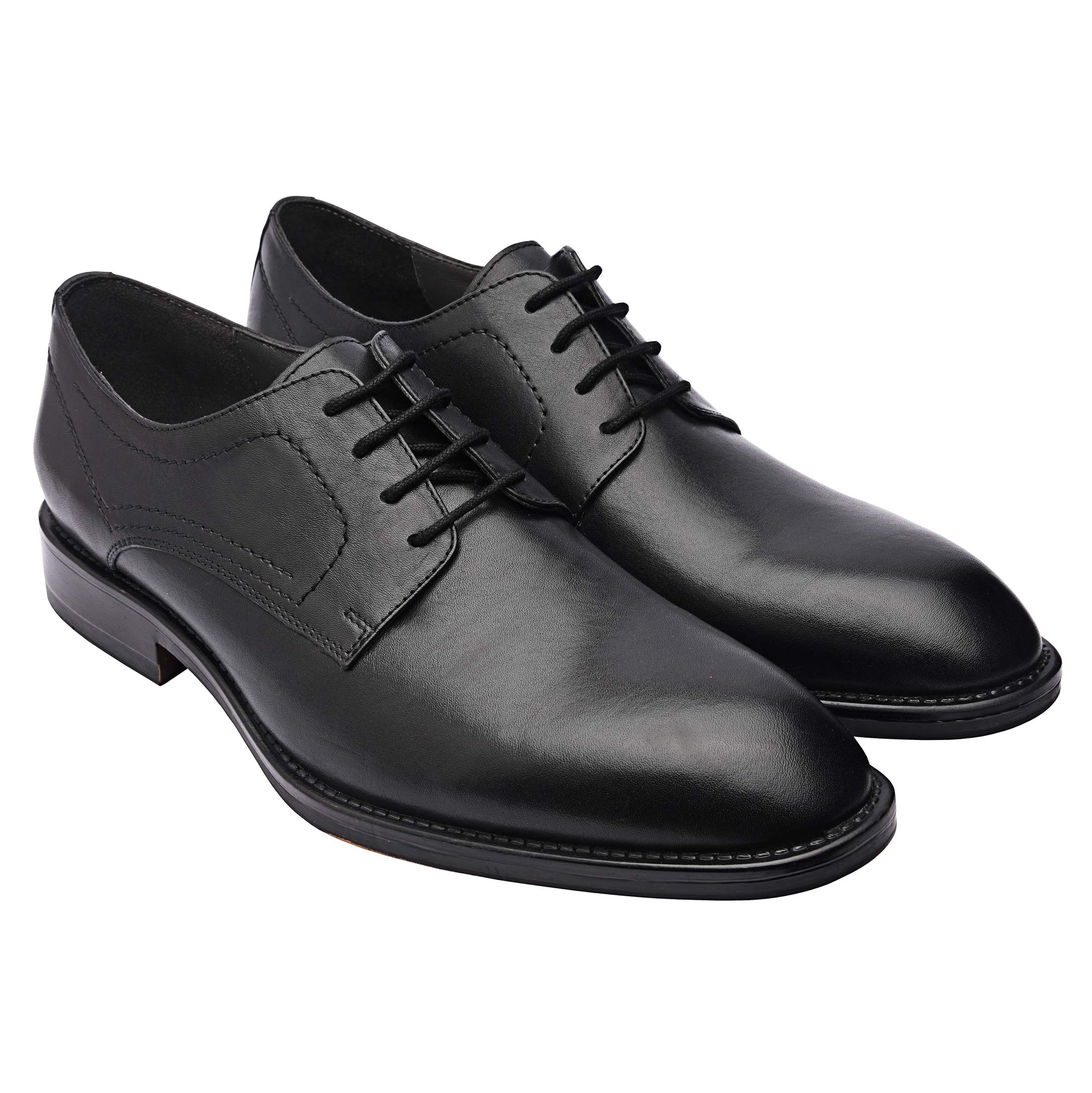 Genuine Leather Men's Derby Dress Shoes - Classic Lace-Up Oxford Business Shoes for Men | Perfect for Office, Weddings & Formal Occasions