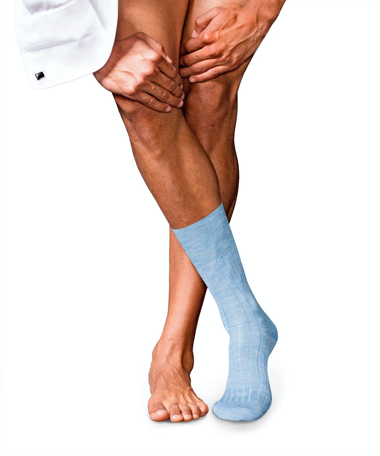 FALKE Men's No. 2 Dress Socks - Lightweight Ultrasoft Cashmere Crew Socks for Business & Formal Wear - Insulating Winter Stockings for Office, Wedding & Special Occasions