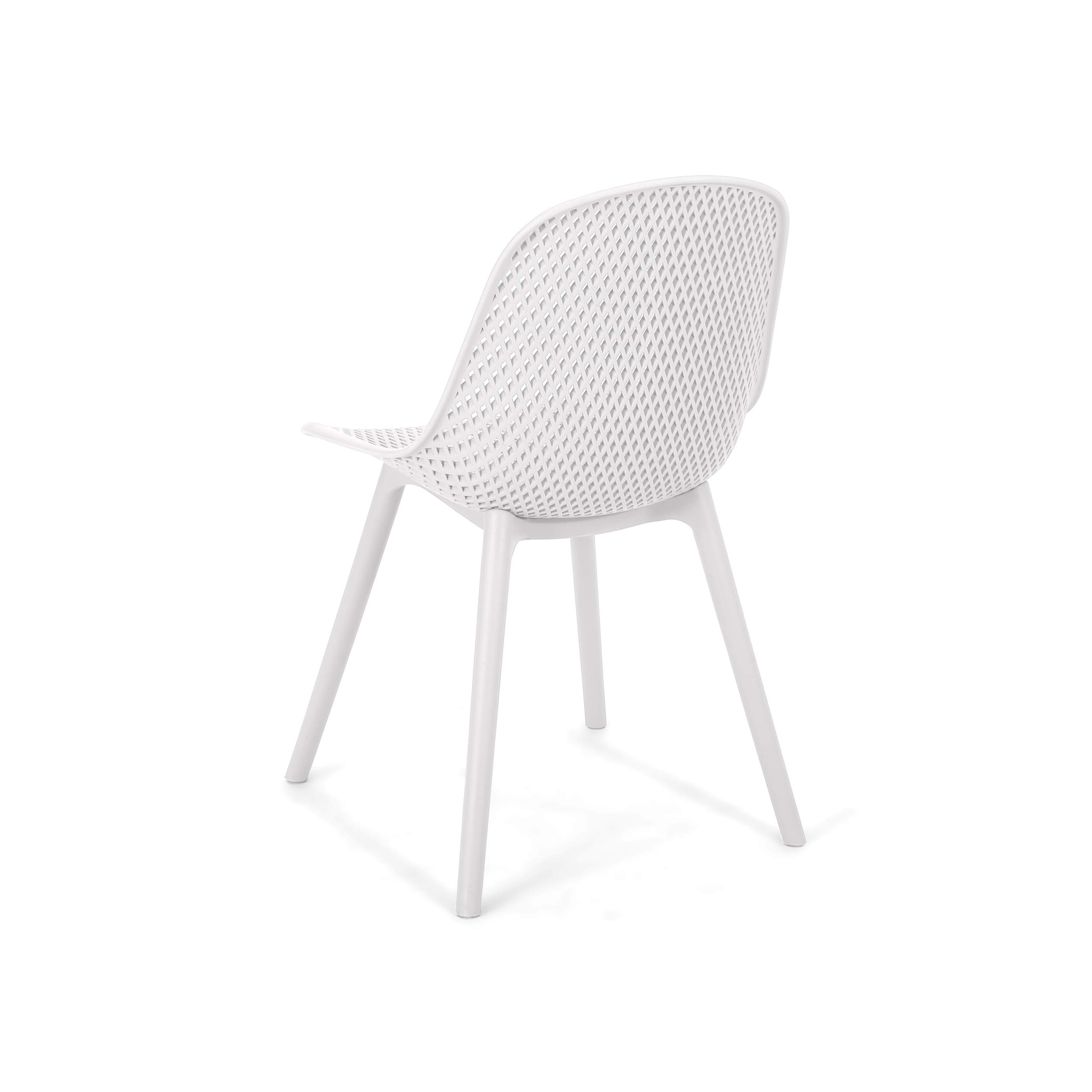 Christopher Knight Home Darleen Outdoor Dining Chairs (Set of 2) - Weather-Resistant White Patio Furniture for Garden, Poolside & Backyard Dining
