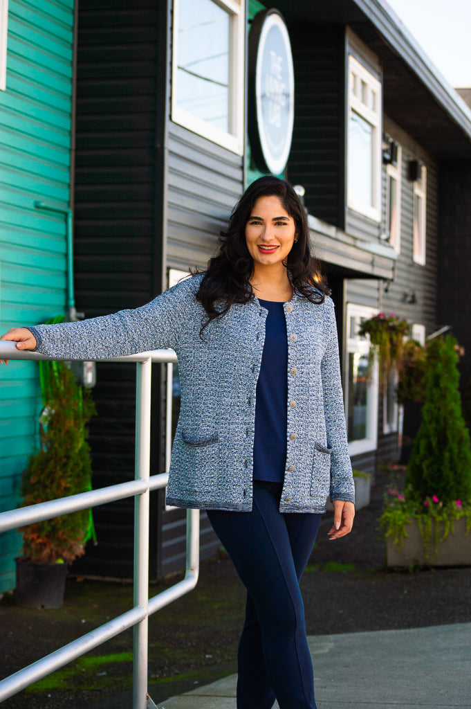 Chanel Cardigan for Women - Soft Cotton Merali Sweater - Elegant Knitwear for Casual Wear, Office & Date Nights