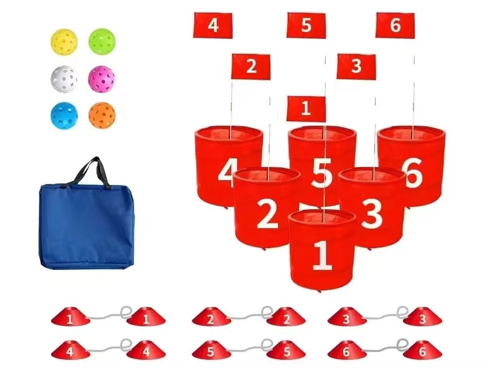 **Premium 6-Hole Golf Bucket Yard Game Set with Balls & Flag – Portable Outdoor & Indoor Golf Course for Adults & Family – Perfect for Lawn, Park, Beach, Camping, Hotel & Backyard Fun**