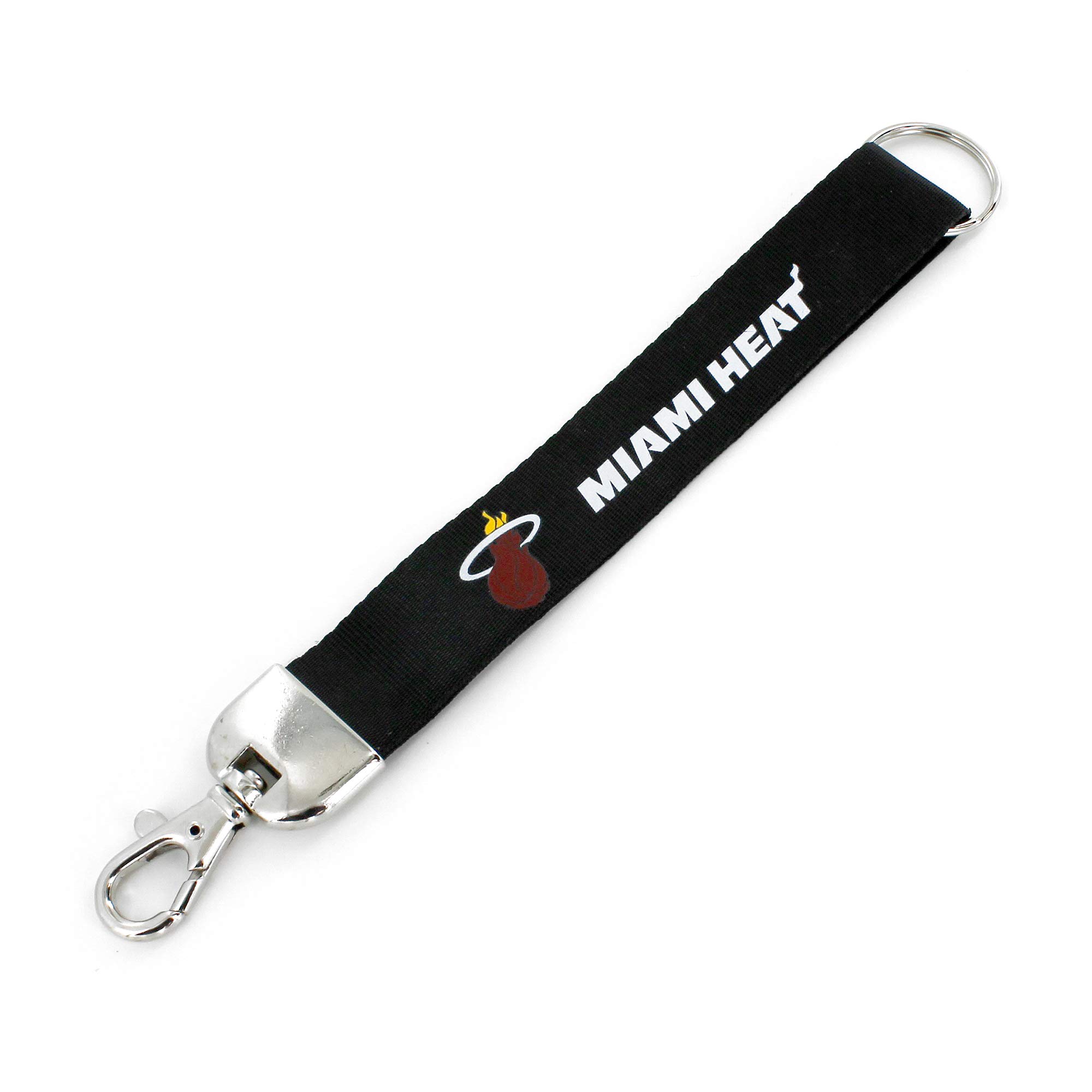 Official NBA Miami Heat Deluxe Wristlet Keychain - Premium Basketball Team Key Holder for Fans - Perfect for Keys, Gym Bags, and Game Day Accessories