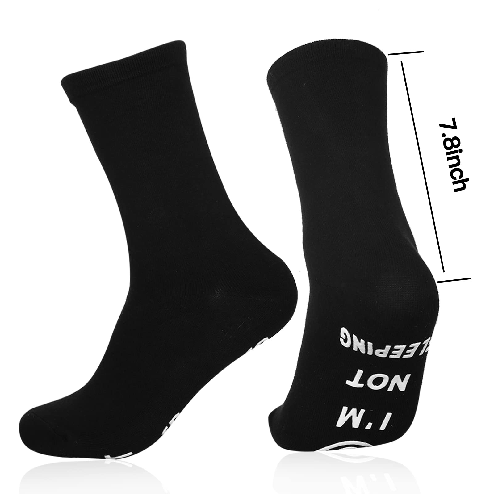 Funny Socks for Men - Christmas & Birthday Gifts for Dad, Grandpa, Husband - 'I'm Not Sleeping Just Resting My Eyes' Novelty Socks - Perfect for Relaxing at Home, Office Gifts & Stocking Stuffers