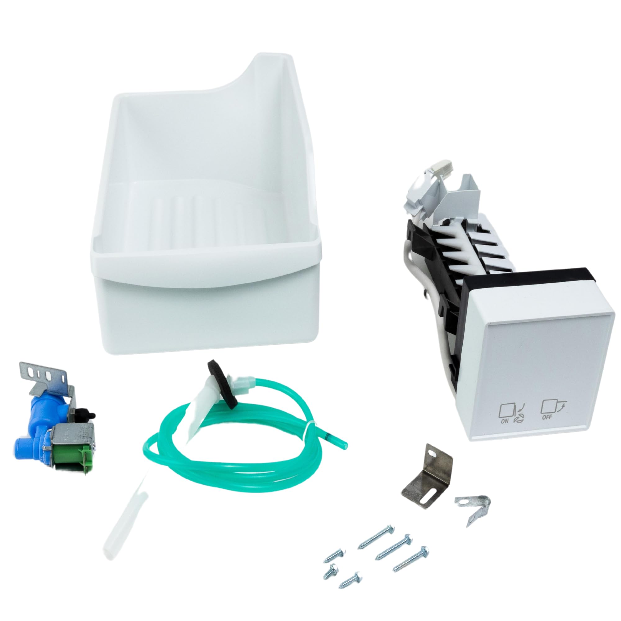 Frigidaire IM116000 Ice Maker Assembly Kit for Refrigerators - Replacement Part for Frigidaire Refrigerators - White - Perfect for Home Kitchen Appliance Repair and Maintenance
