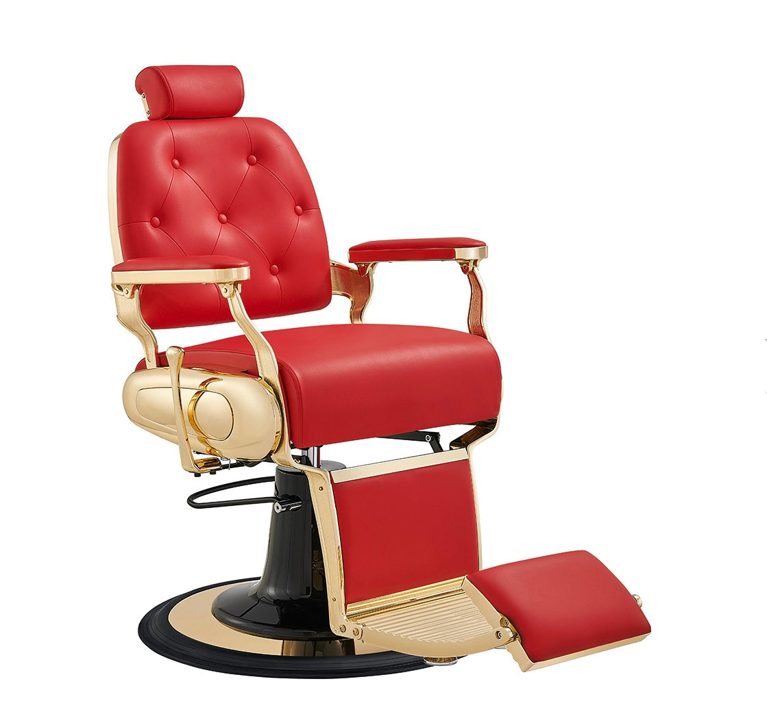 Professional Barber Chair for Salon & Home Use - Heavy Duty Hydraulic Styling Chair with Adjustable Height & Reclining Back - Perfect for Barbershops, Salons & Home Grooming Stations