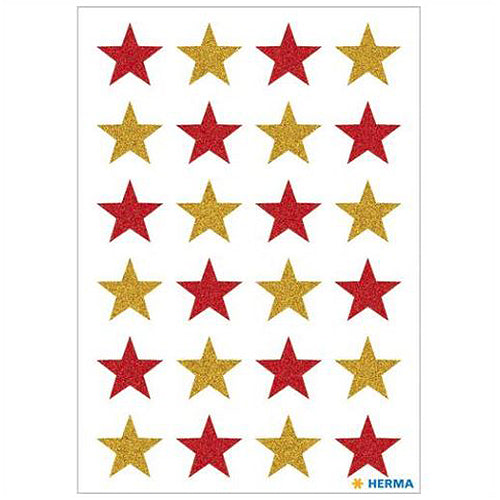 Glittery Star Stickers (3732 Pack) - Perfect for Scrapbooking, DIY Crafts, and Kids' School Projects