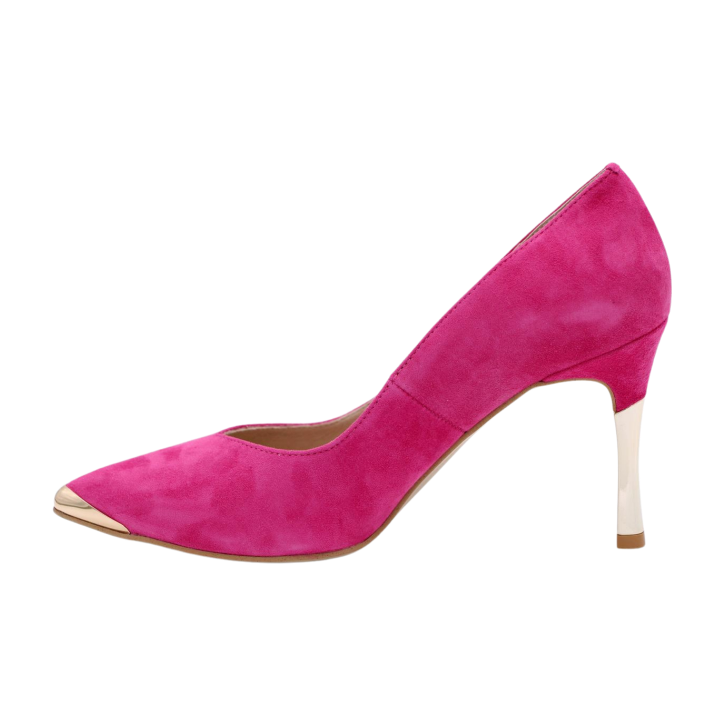 FABUCCI Women's Fuchsia Pink Suede High Heels - Elegant Pointed Toe Pumps for Party, Wedding & Evening Events | Comfortable Dress Shoes for Women