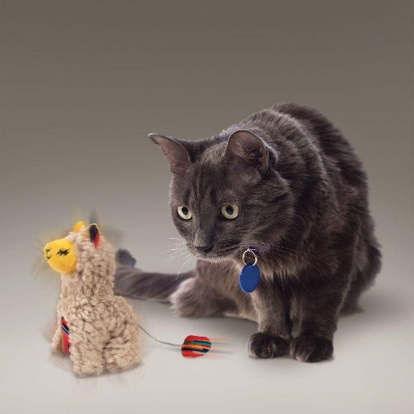 KONG Softies Buzzy Llama Cat Toy - Interactive Plush Cat Toy with Catnip for Indoor Play, Exercise & Stress Relief - Perfect for Kittens & Adult Cats