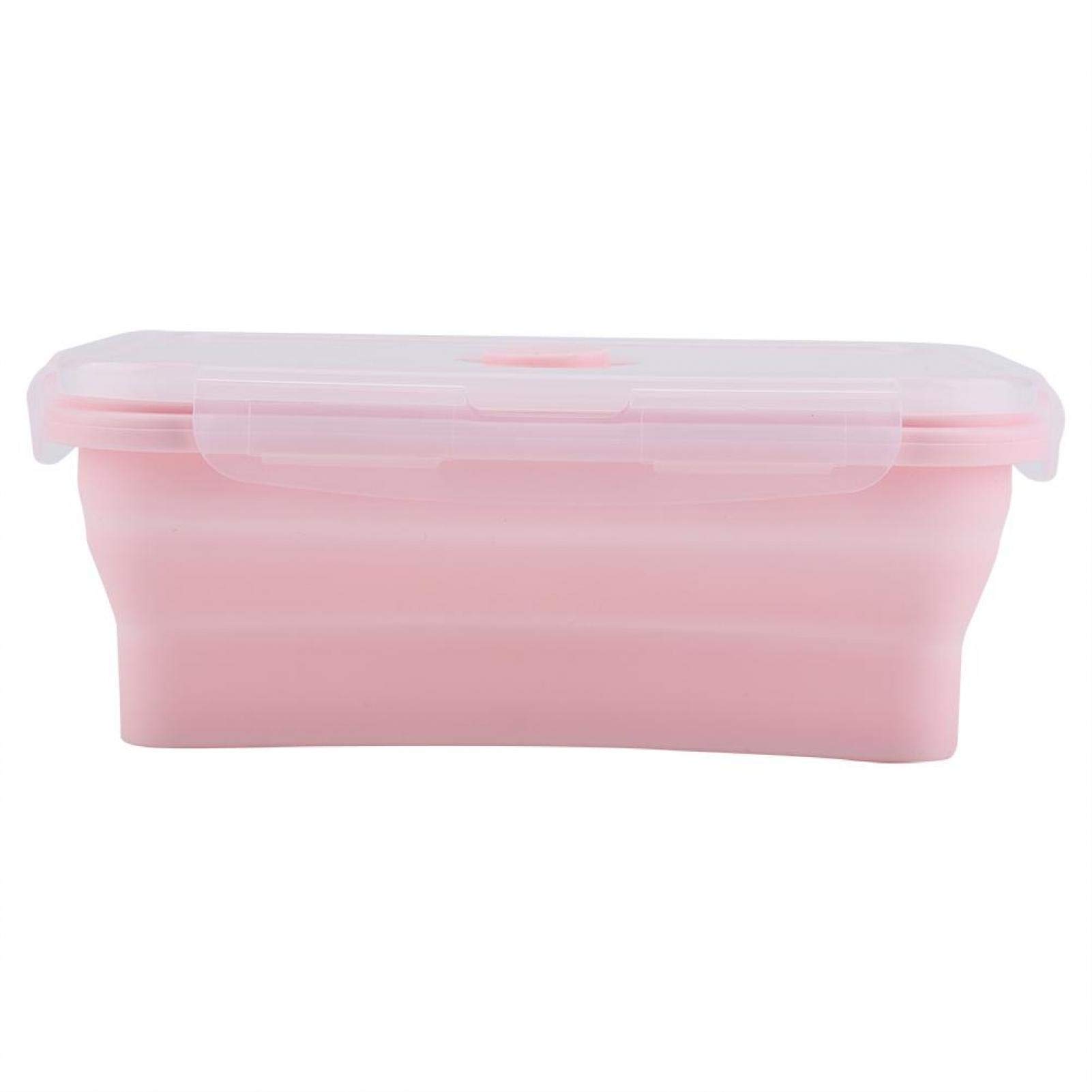 Haofy 1200ml Silicone Food Storage Containers - Collapsible Rectangle Lunch Boxes for Meal Prep, Picnic & Travel | Microwave, Freezer & Dishwasher Safe | Perfect for Office, School & Outdoor Adventures